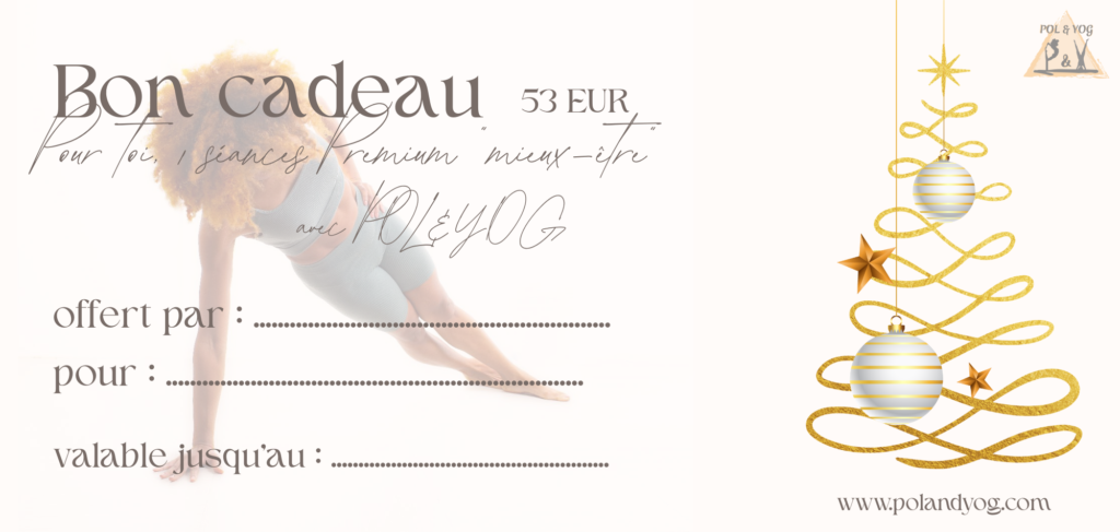 Cette carte cadeau donne droit à son détenteur, à une séance d'1h d'Hatha yoga privatisée, en présentiel.